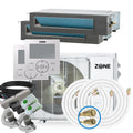Zone Air® Thin-Air DUAL ZONE 20,500 BTU (11K+9.5K) 19 SEER2 230V Concealed Mini-Split Heat Pump System - Up to 1,025 Sq Ft